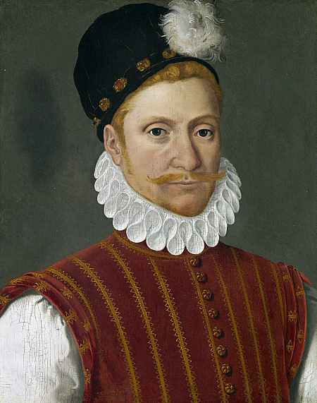 Sir William Kirkcaldy of Grange by Francois Clouet, 1555-56