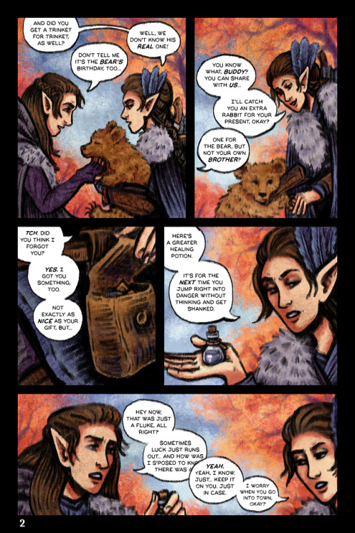 hla-rosa:happy birthday, twins[image description: a colorful comic depicting Vax and Vex, slender li