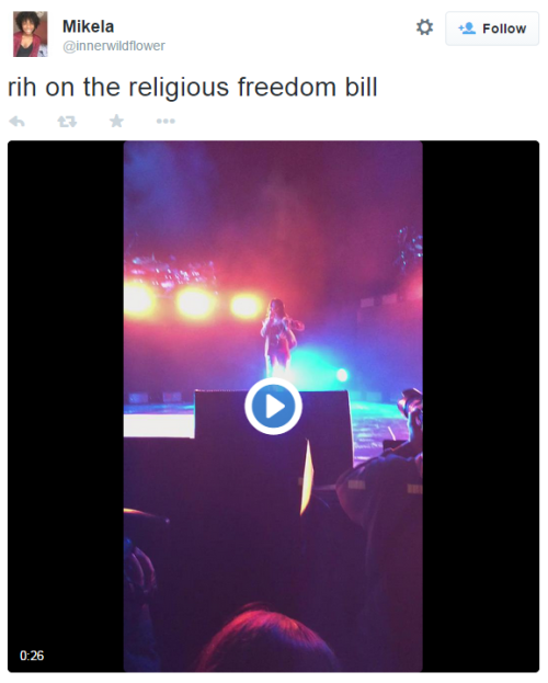 Watch Rihanna tell Indiana GOP hatemongers what she thinks of LGBT discrimination laws - &ldquo