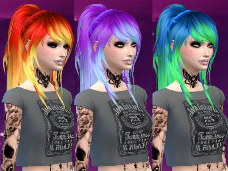 sims 4 cc hair emo