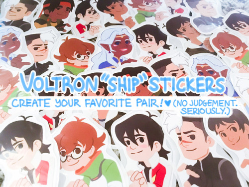 zhelly:❤ VOLTRON SHIPPING STICKERS ❤New in my shop! Create your favorite pairs with these cute stick