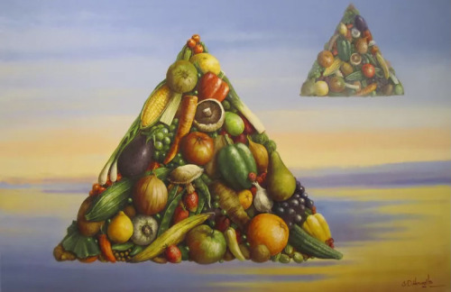 polkadotmotmot:  Chris Howells - Floating Fruit Pyramids, 2010