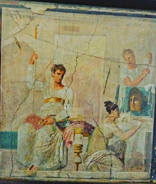 giuseppeciaramella:#fresco #mythology #art #archeology #pompeii #mann #napoli www.instagram.