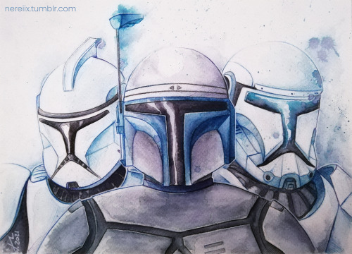 “Your clones are very impressive, you must be very proud.”Colored inks, watercolor pencils & whi