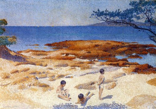 artist-cross:Beach at Cabasson, Henri-Edmond Cross