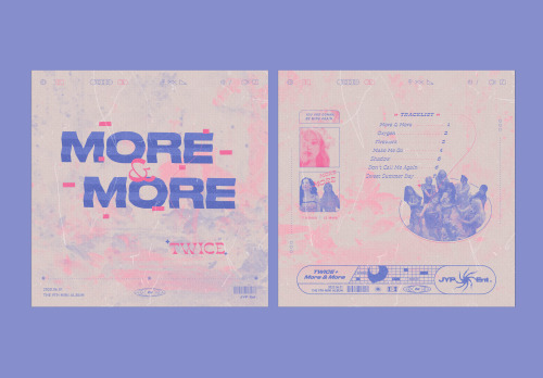 MORE &amp; MORE (2020) - The 9th Mini Album by TWICE (CD Redesign)Credits:Folded Text Effect by Youn