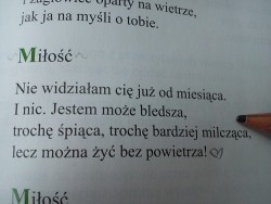 Po co miłość, skoro jest wódka.