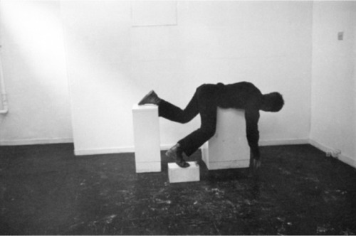 sodisnanee:Bruce McLean, Pose Work for Plinths, 1971