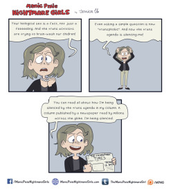 themanicpixienightmaregirl:I was working on a fun comic but stopped to make this b/c anti-trans activists who have a huge platform are ridiculous and evil