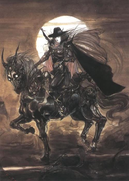 slow-deep-hard:  Vampire Hunter D • Yoshitaka Amano • Traditional Arts.