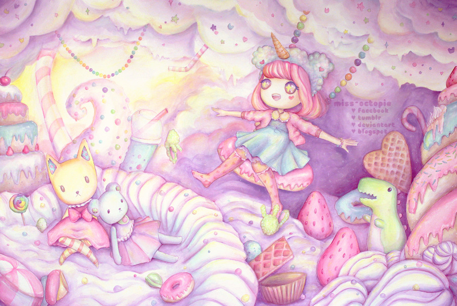 miss-octopie:  ♥ Octopie Acrylic compilation ♥ Most are available as prints