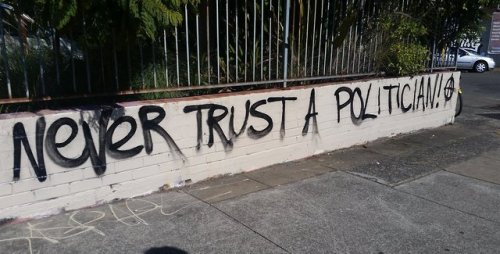 Anti-electoral, anti-politican slogans seen around Sydney in the lead-up to the Australian Federal E