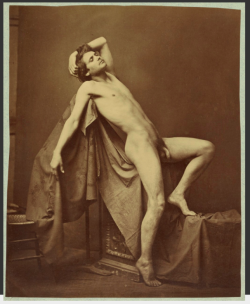 nymph-du-pave:  Male Figure in Repose, Gaudenzio Marconi, ca 1860[The Getty]