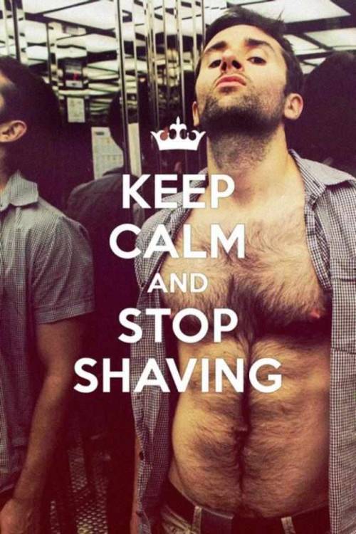 BECAUSE FUCK SHAVING AND BEARS RULE!