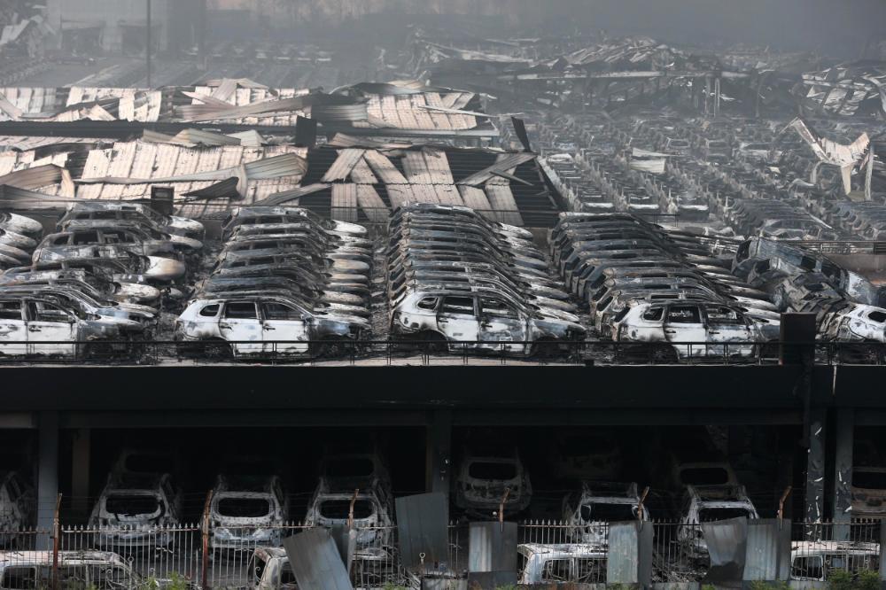 This is the aftermath of the deadly explosion in the Chinese city of Tianjin.