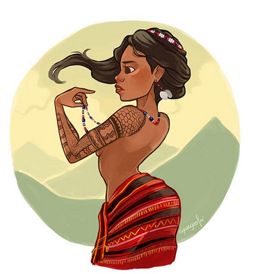 poc-beauty:  Indigenous Filipino women. Illustrations by twitter account: @squeegool.