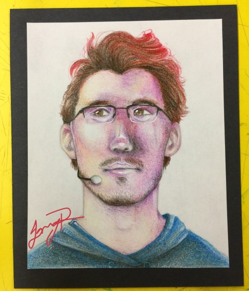 Drew @markiplier for my art portfolio :P it isn&rsquo;t complete without him in it!