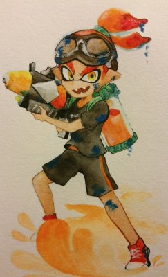 electricprince:  got some new paints so here’s my inkling! 
