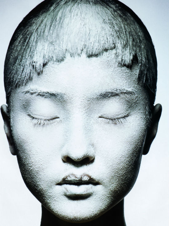 deseased: the whitening foundation debate - du juan for vogue china april 2010, photographed