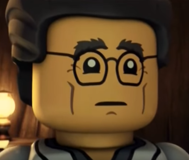 SIKE — NOW HE HAS 2D GLASSES @LEGO WHATS WITH THE 3D…