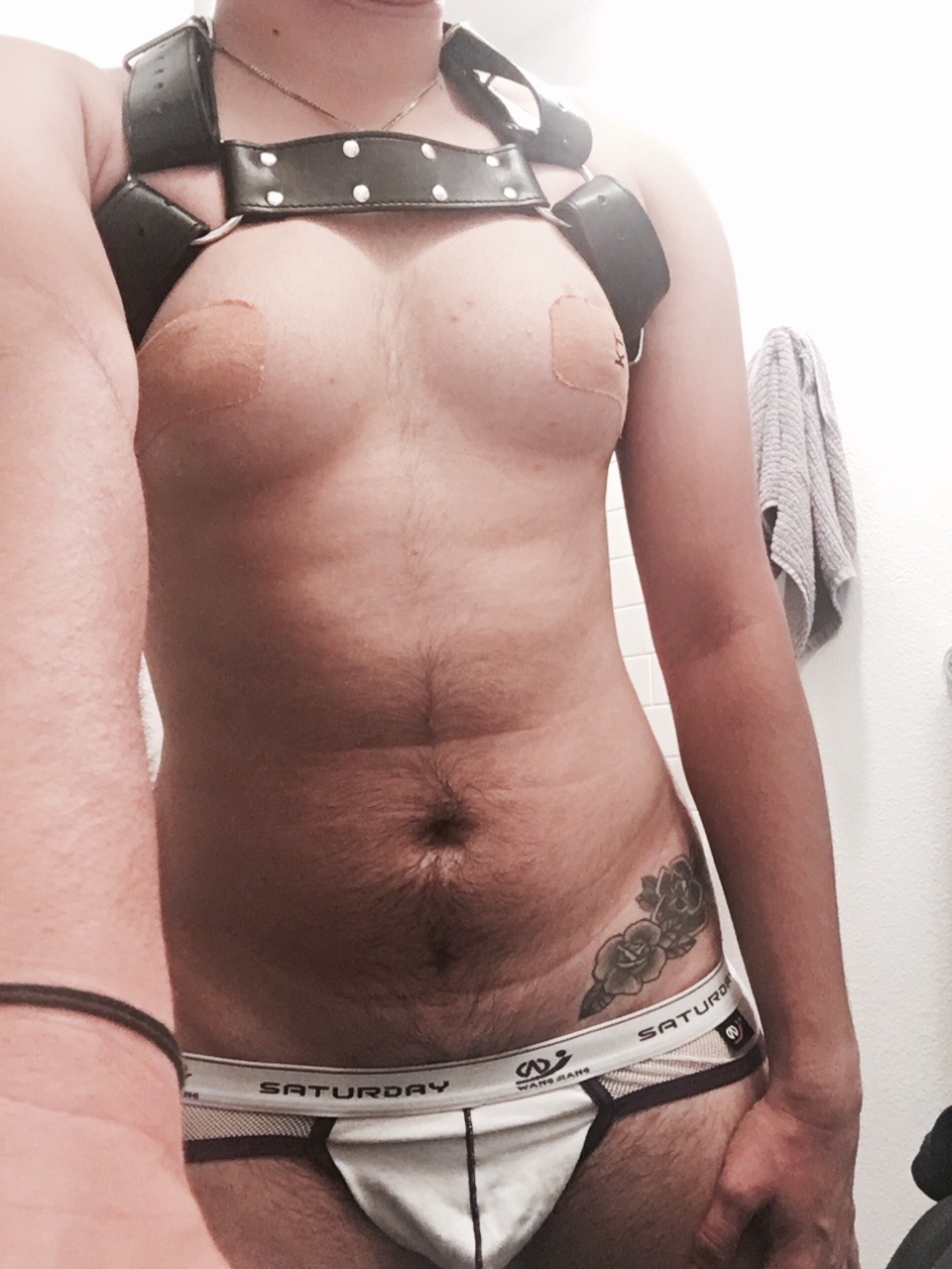 ftmmonstercocks: ftmpupper:  Briefs or jockstrap?  This pupper. Woof 