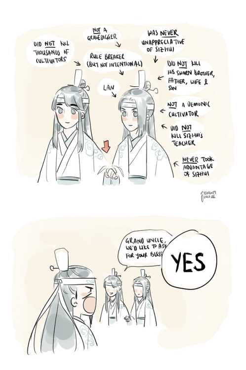 chiefavenueglitter: lee-luca:Mo Dao Zu Shi: The Worst Lan Tradition Ever™ (feat. LQR’s eternal heada