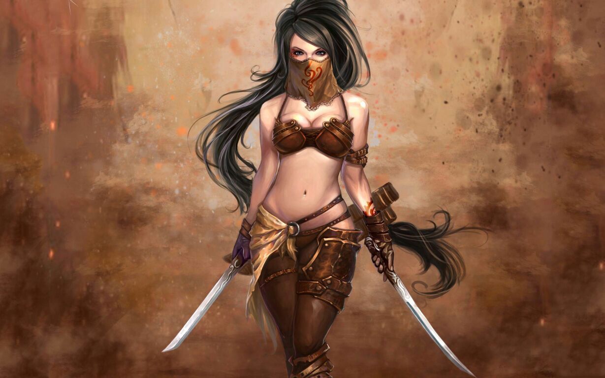 Samurai female warrior fantasy art