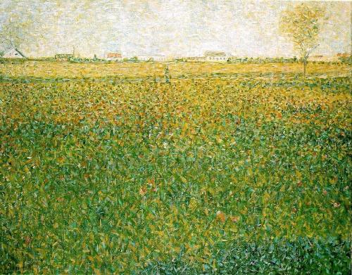 Alfalfa Fields, Saint-Denis, Georges Seurat