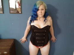Firehaven sports her corset proudly .  <3