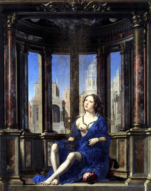 renaissance-art:Jan Gossaert c. 1527 Danae (detail)