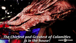 grumpybilbo:  Stephen Colbert: Smaug the Impenetrable, thank you for being here.
