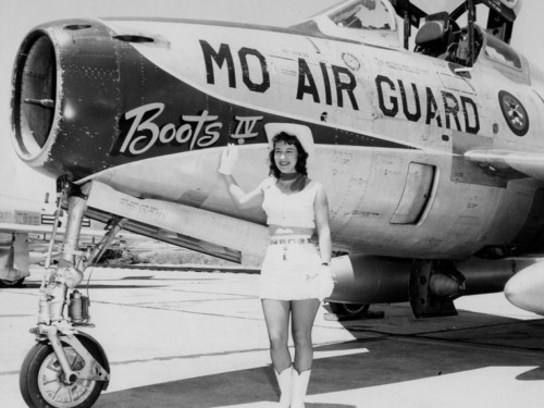 retrowar: flytofight: F-84F Thunderstreak of the Montana Air National Guard These boots were made fo