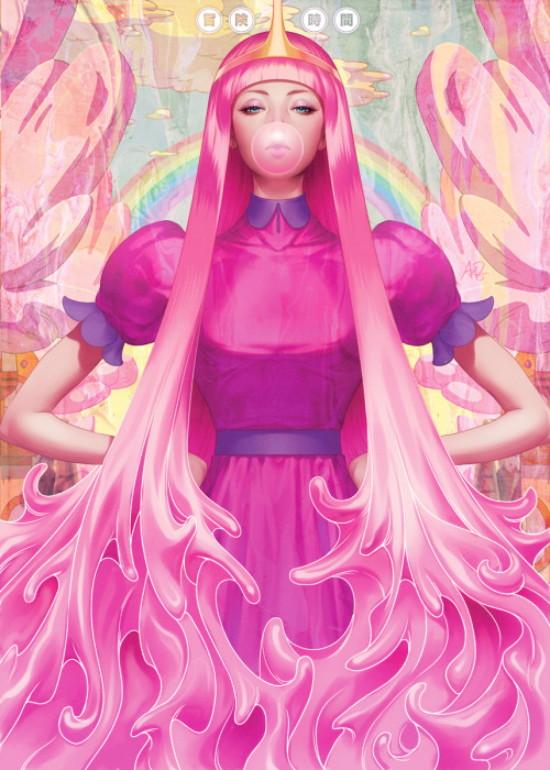 inspirationofelves:  Princess Bubblegum by Artgerm 