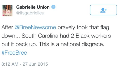 wocinsolidarity:odinsblog:Good news: Roger Michael Moore has volunteered to pay Bree Newsome’s bail.