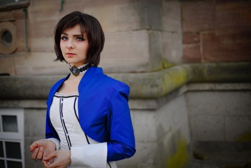 Second:Now our CosplaysBeautiful Kou as beautiful Elizabeth and me as Booker Dewitt from Biosho