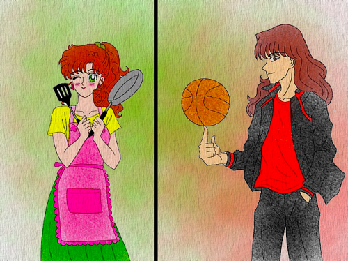 i1976blunotte: Keeping on the ICONIC PARALLELS: Makoto and Nephrite. Makoto and her love for cooking