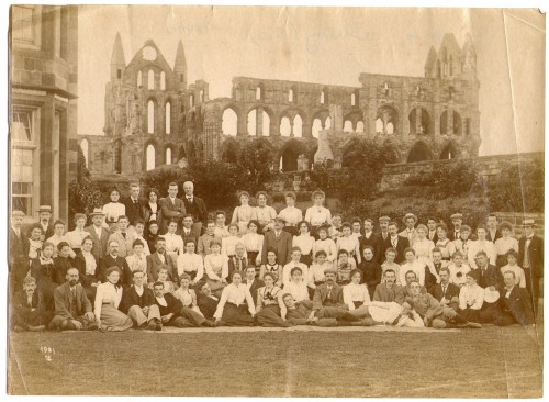 a fascinating clear photograph most likely taken around 1901 - Whitby Abbey in the background The fa