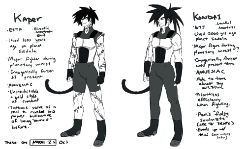 LOL I do make OC’s.it’s because Mirai Trunks and Pan need more people in their AU timeline to fight 
