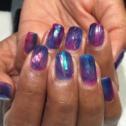 heynicenails:  Jelly Hoop Magic  #hoopsupplies #heynicenails #longbeach #nicenailsfornicepeople #nailart #gelnails  (at Hey, Nice Nails)