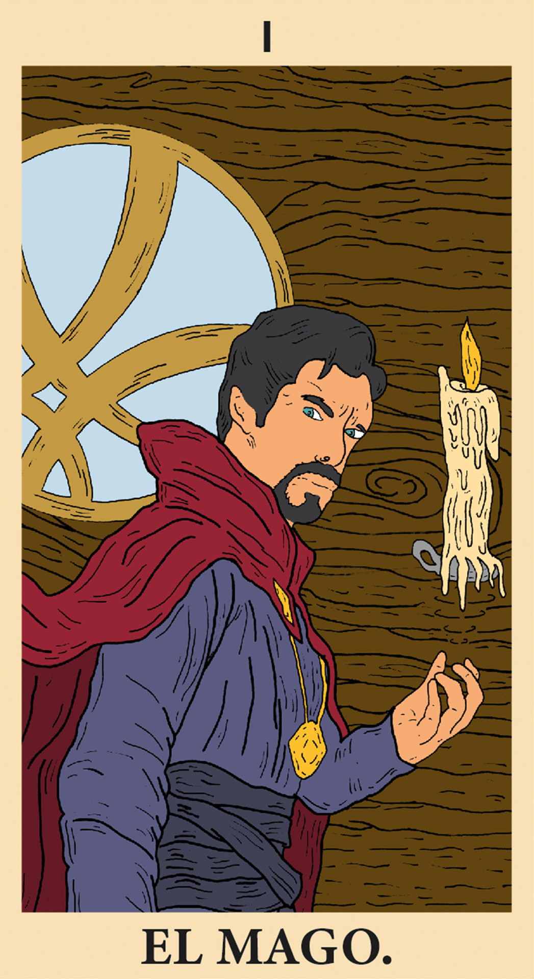 Comparative Tarot — El Mago. Art by Christian Orrego.