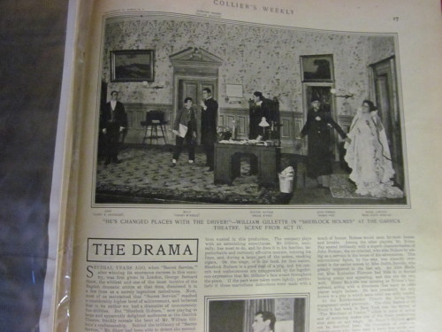 This is my new William Gillette collection, put together over about 6 months time by haunting variou