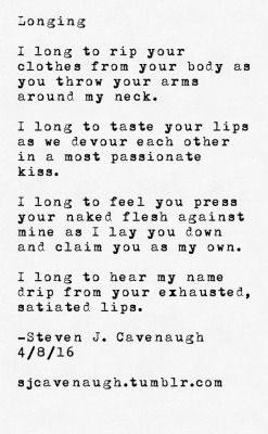 sjcavenaugh:  Longing By Steven J. Cavenaugh