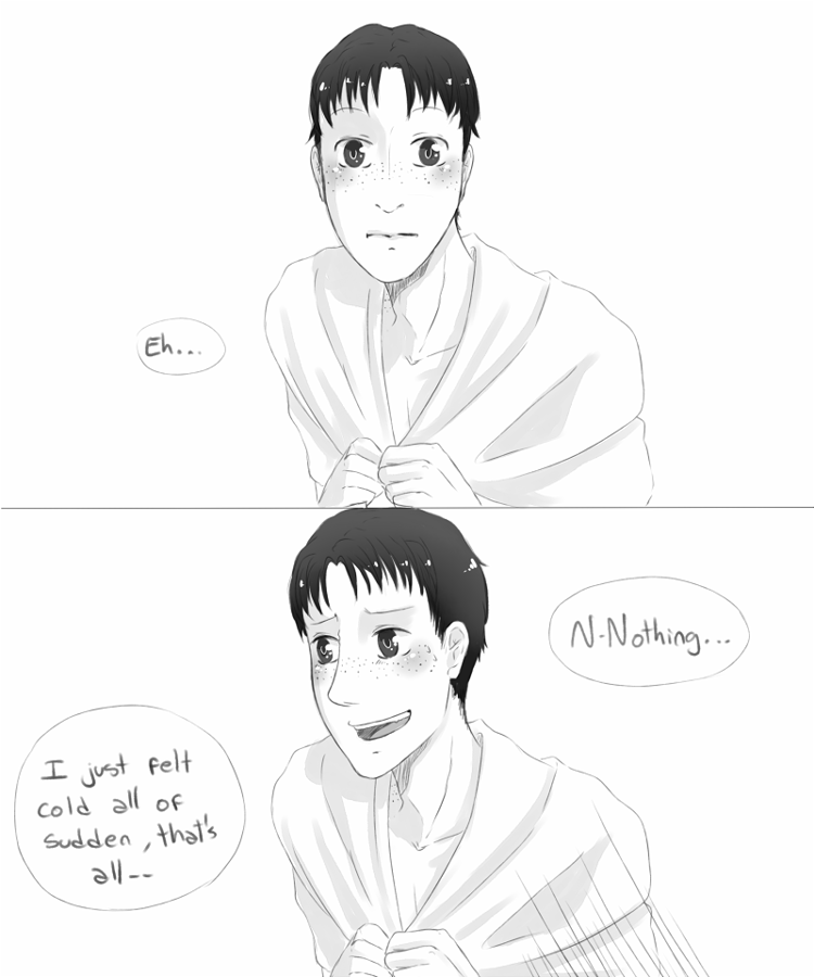 kyyhky:   marco-leader-bodt asked: Marco being all self-concious about his freckles