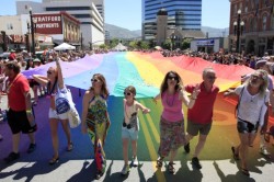 duendevuhsachee:  awkwardsituationist:  2nd annual pride parade in salt lake city. june 2 2013. images here and here  This makes me so happy.  
