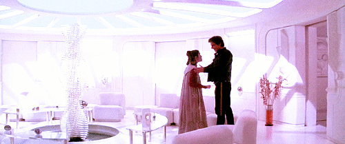 zombeesknees:#han solo approaches wildcat and counters hissing rage of anxiety with forehead kiss an