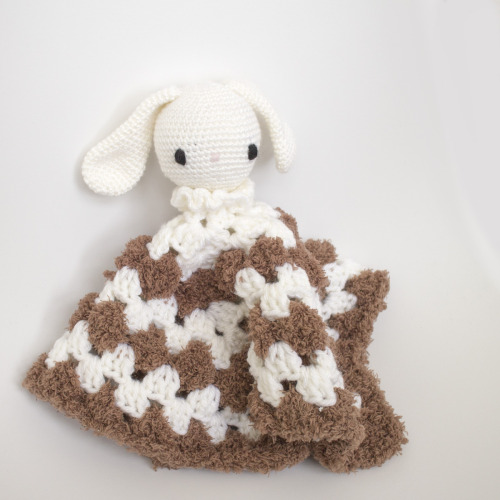 Made a little crochet bunny lovey for Baobao. You can read about the yarn and free pattern on my blo