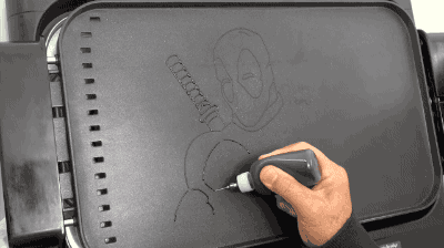 gifsboom:  Video: Deadpool Pancake Art 
