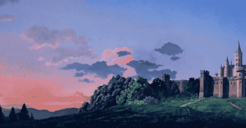 fanmoviewatch:Iconic Zelda locations recreated in a Ghibli art style, in the Zelda