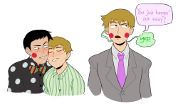 sugarandmemories:  some mob twitter doodles| commission