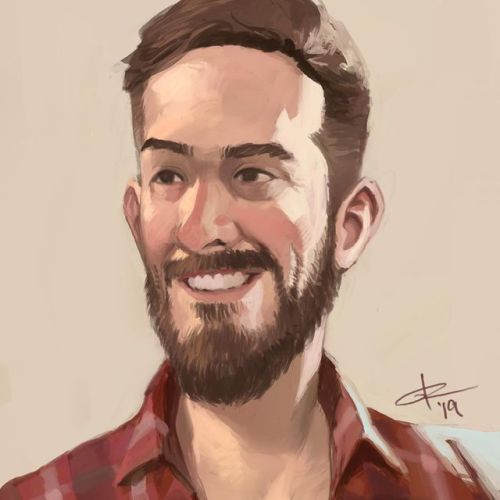 Comisión de retrato realizada (con variante =P) . . . #portrait #portraitpainting #portraitco